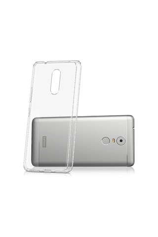 Lenovo K6 Note Uyumlu Dayanıklı Ve Esnek Şeffaf Renksiz Kılıf Renksiz