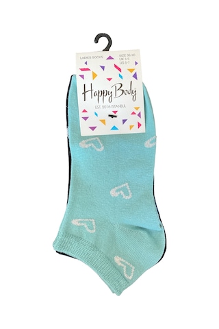 Happy Body Çorap (ART.23350) Penye 3 Çift Bayan Patik Simli Çok Renkli