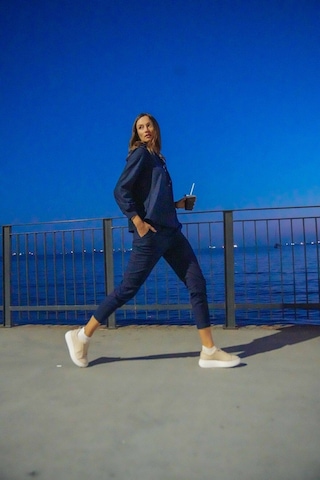 Kadın Kapüşonlu Rahat Eşofman Takım Frn6100 Siyah