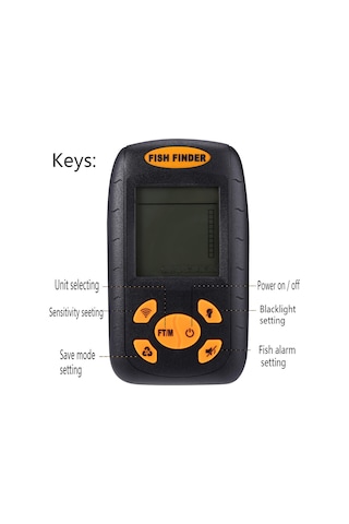 Valkyrie Dijital Balık Bulucu Ultrasonik Sonar Gps100mt Siyah