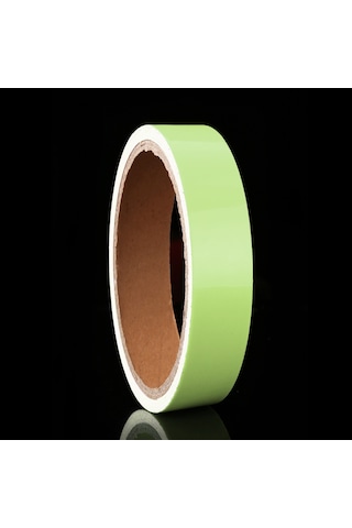 Sones Işıklı Bant Yeşil Karanlıkta Parlayan Duvar Stickerı Işıklı Fotolüminesan Bant Sahne Ev Dekorasyonu, Boyut: 1cm X 10m Yeşil Işık