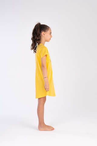 Vienetta Yake Store Kız Cocuk P.suprem O Yaka Kısa Kol Etegı Oval Tunık 9-10/15-16 - 14-0851tcx Sarı