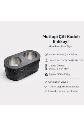Ehlikeyf Şişe Ve 2 Adet Çift Kadeh Bardak Soğutucu