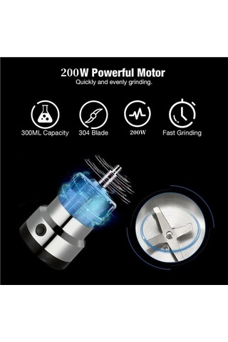 Jialan Çok Fonksiyonlu Elektrikli Öğütücü Tahıllar, Baklagiller Gümüş