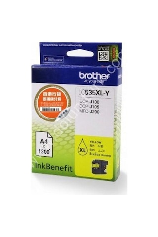Brother Lc535Xly Dcp-J105 & Mfc-J200 Sarı Kartus 1300 Sayfa