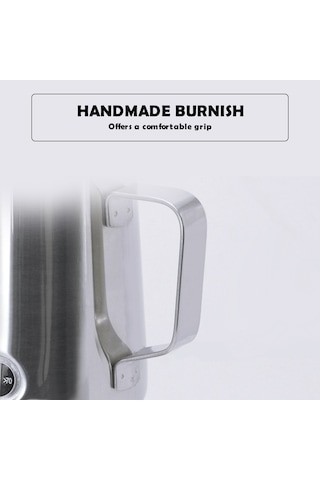 600ml Sıcaklık Göstergeli Süt Köpürtme Sürahi Paslanmaz Gümüş Diğer