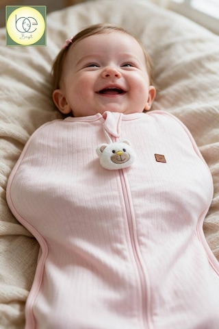Babyhola 1.0 Tog 0-6 Ay Bebek Kundak Uyku Tulumu 2705 Pembe