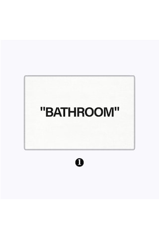 Evaşk Banyo Paspası İpeksi Kadifemsi Halı Yüzey Kaymaz Taban 40x60 BM01840B Beyaz