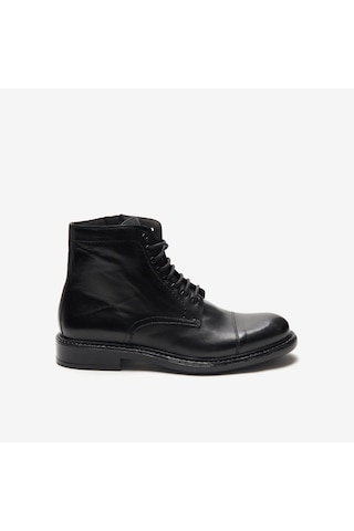 Nero Black Bot Erkek 9824 Exton Soft Lace-up Boot With Side Zip siyah