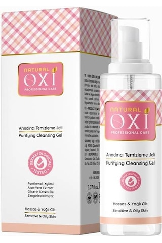 Oxi Natural Arındırıcı Temizleme Jeli 150 Ml. Hassas & Yağlı Ciltler