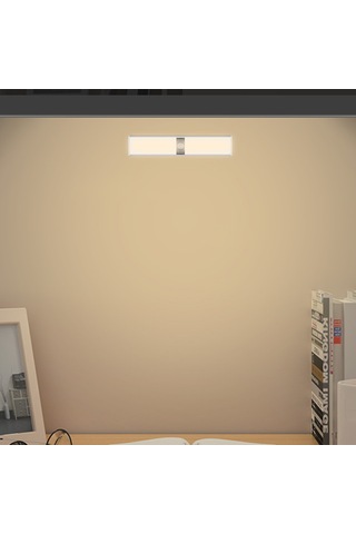 Xiyyadms Yeni Ultra İnce 200mm Vücut Algılama Lambası - Evde Kablosuz, Manyetik Tutma, Sürekli Açık/algılama Modları, Sonsuz Parlaklık Ayarlı, Dahili Li-pol Batarya, Islak Işık Ilık Beyaz