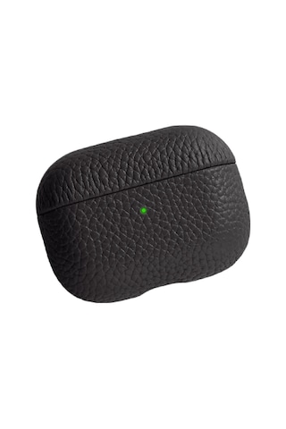 Piili Apple Uyumlu AirPods Pro 2 Deri Kılıf - Siyah Piili Apple Uyumlu AirPods Pro 2 Deri Kılıf - Siyah