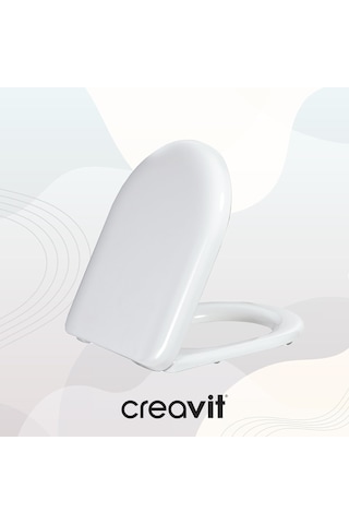 Creavit Tefen Duroplast Yavaş Kapanan Klozet Kapağı KC2203.01.0000E
