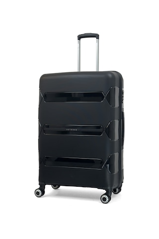 Lucas Polipropilen Kırılmaz Valiz, Büyük Boy Siyah