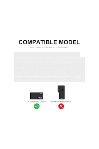 Enkay MacBook Pro 14" Koruyucu Laptop Kılıf Silikon Toz Fişleri Siyah