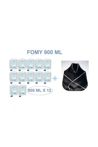 Fomy Köpük Sabun Kartuşu 12 x 900 ML + Önlük
