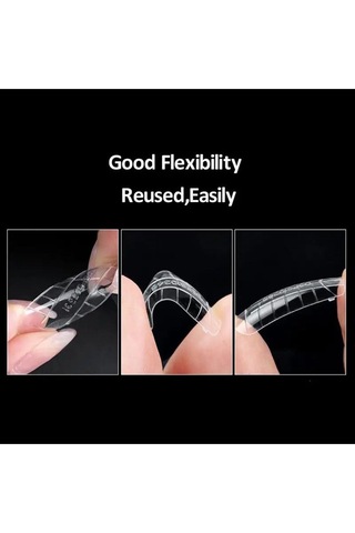 Ellea Nail 120'li Coffın Poly Gel Tips Kalıp Form