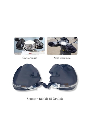 Richa Lns Motosiklet Scooter El Rüzgarlığı Büzgülü Model Kalın