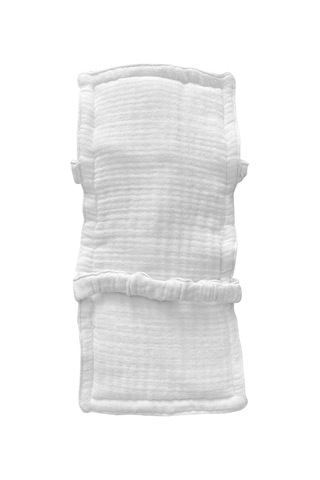 Pamuk Muslin Bebek Emzirme Yastığı Ter Emici Kol Yastığı Beyaz