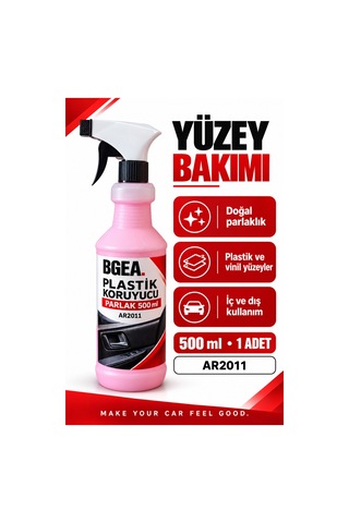 Bgea Plastik Koruyucu Parlak 500 Ml Sprey İç Ve Dış Yüzey Bakımı
