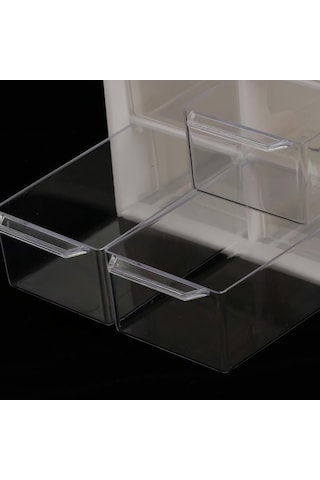 Trendooze Kutusu Katlı Izgara Eşyalar Düzenleyici Dolabı Depolama Depolama Çeşitli Çekmece Beyaz 9 3 - Pl