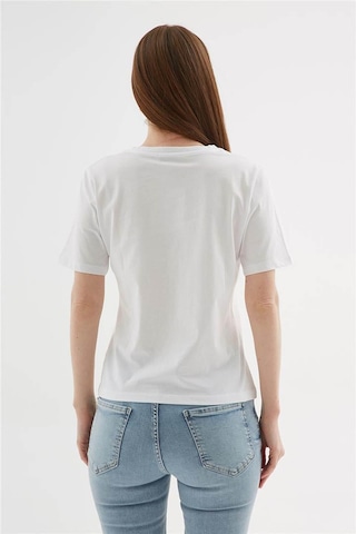 Fashion Friends Beyaz Kadın T-shirt 25y0521k1 Beyaz