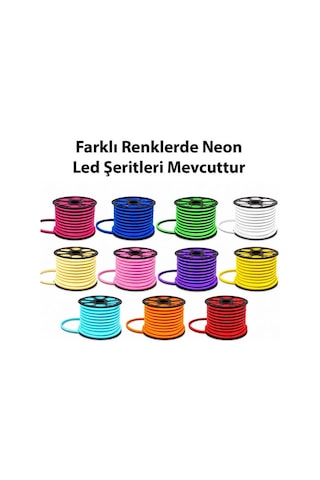 Pm-5288 Silikon Kaplama 12 Volt 100 Metre Beyaz Neon Led Şerit Aydınlatma Diğer