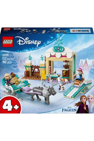 LEGO® ǀ Disney Frozen Anna’nın Kızak Macerası 43256 - 4 Yaş ve Üzeri Prenses Seven Çocuklar için Yaratıcı Oyuncak Yapım Seti (192 Parça)