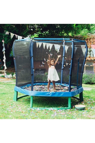 Plum File Korumalı Trambolin - 7 Ft - Mavi Çok Renkli