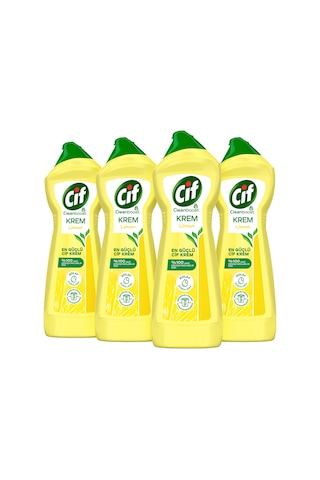 Cif Krem Limon Kokulu Yüzey Temizleyici 4 x 750 ML