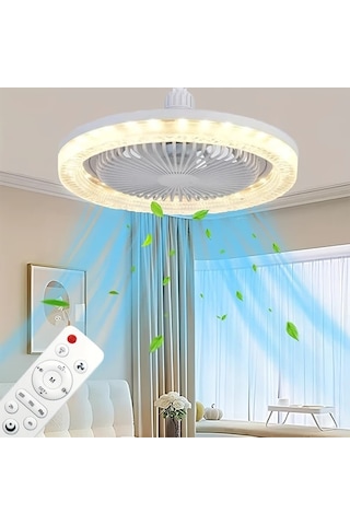 Dashanshop Xbate 2si 1 Arada Cok Fonksiyonlu Tavan Fani Isik Ve Renk Degistirme 25.4cm 50w Beyaz Sarı