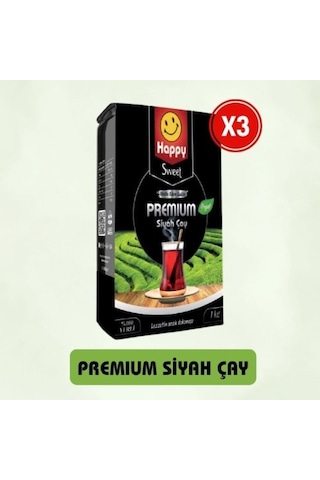 Happy Premıum Siyah Çay 1 Kg X 3 Adet PKT.HAPPY.117