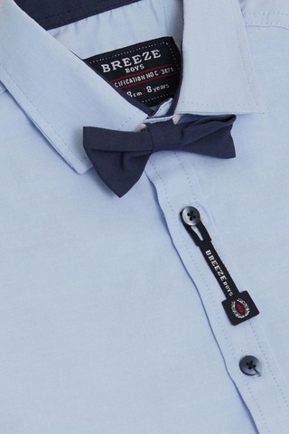 Breeze Erkek Çocuk Gömlek Papyonlu 8-12 Yaş Açık Mavi