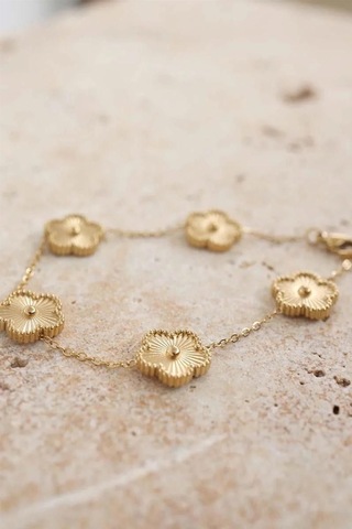 Gold Çizgili Premium Çelik Bileklik Gold