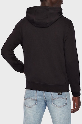 Erkek Regular Fit Fermuarlı Felpa Kapüşonlu Sweatshirt - Siyah Siyah