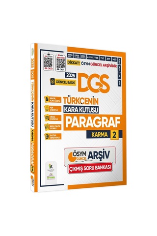 2025 Dgs Türkçenin Kara Kutusu Ösym Çıkmış Soru Bankası 4lü Set Konu Özetli Video/pdf Çözümlü