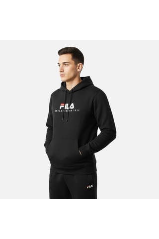 Siyah Fila Unısex Günlük Sweatshirt Valsera Logo Hoodie Fau0227.80010 Siyah