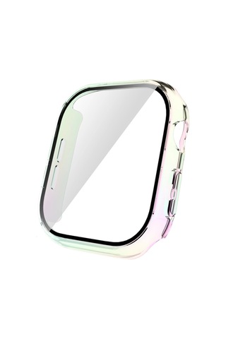 Apple Uyumlu Watch 10 46mm Sert Pc Kasa Electroplatink Çerçeveli Ekran Koruyucu Redclick Watch Gard 36