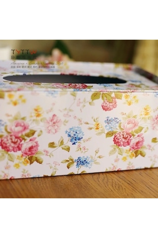 Çikolata Ücretsiz Kargo 2015 Yüksek Kaliteli Kırsal Tarzı Gül Deseni Doku Kutusu, Masaüstü Dekorasyon Demir Doku Kutuları