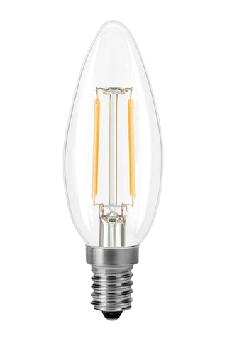Mufunye E14 Vida 2w Led Mum Ampülü 2700k Sıcak Beyaz, 50.000+ Saat Ömür, 220-240v, Geriçi Filamentli Klasik Cam Tasarım Şeffaf