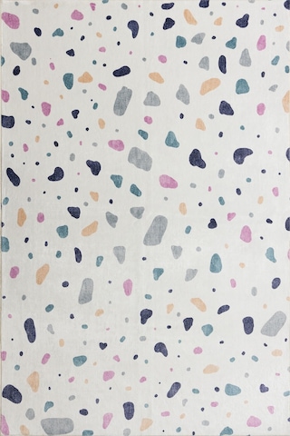 Artloop Fuga Kadife Dokulu Siyah/beyaz Modern Desenli Halı Ka 07