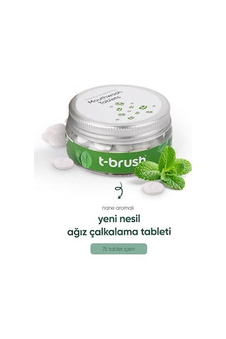 Tbrush Koruyucu Ve Ferahlatıcı Ağız Çalkalama Tableti - Florürsüz- Alkolsüz - Vegan - 1.500 ml / 70 Tablet
