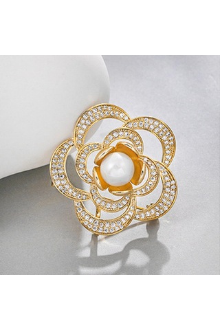 Homyl Broş Zarif Taklidi Charm Hediye Doğum Günü Kız Çiçek Çiçek