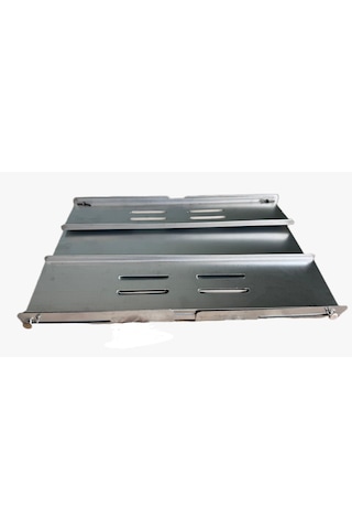 Despina Home Katlanabilir Krom Izgaralı Galvaniz Mangal Çantalı 0.60mm Kalın Gümüş