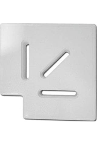 Gemaş Havuz Savak Kanal Köşe Parçası Plastik 25 cm 90° (Adet)-Top