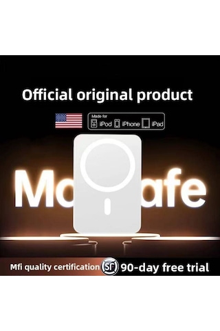 P5 5000 Mah Magsafe Kablosuz Powerbank Manyetik Hızlı Şarj Taşınabilir Şarj Cihazı-1632 Diğer