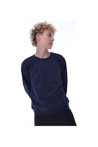 Lacivert Erkek Çocuk Sweatshirt Pamuklu Rahat Kalıp Günlük Model Lacivert