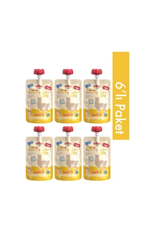 6'lı Banana Lama Organik Karışık Meyve Püresi 110 Gr