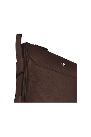 Montblanc Sartorial Deri Dikey Çapraz Postacı Çantası 222933 Kırmızı