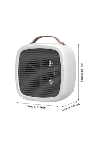 Taşınabilir 500w Elektrikli Uzay Isıtıcı Mini Masaüstü Isıtıcı Ev Ofis İçin Saplı, Ab Tak